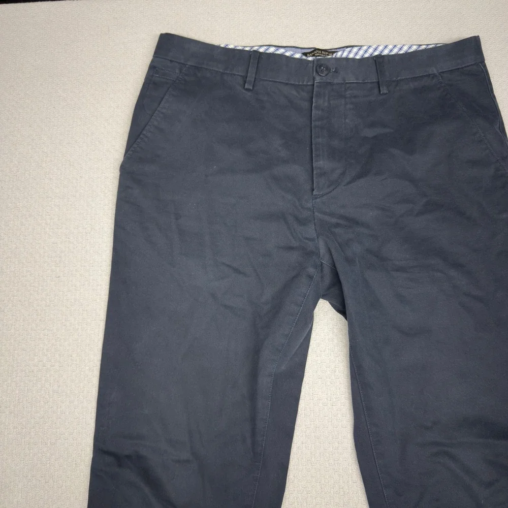 Banana Republic Pants Mens 33x32 Navy Blue Kentfield Twill Cotton Chino Office